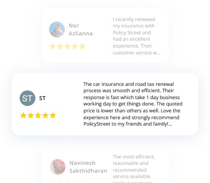 Reviews from PolicyStreet customers on Google